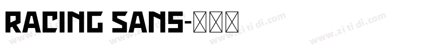 Racing Sans字体转换